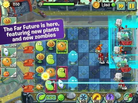 Plants Vs. Zombies 2 Updated With New Far Future World Plus Fan ...