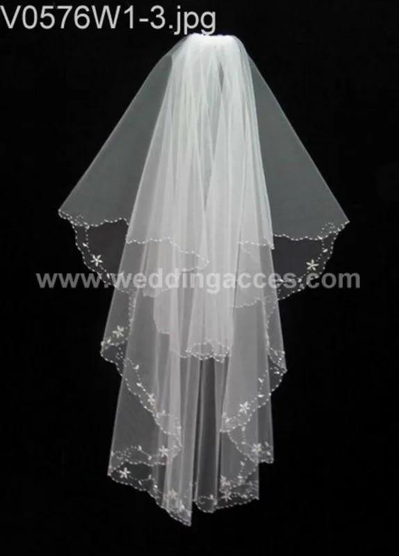 Plata y oro bordado afiló novia de la boda de la capilla velo / de ... Plata y oro bordado afiló novia de la boda de la capilla velo / de ...