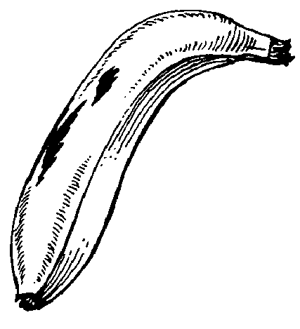 Platano para colorear e imprimir - Imagui