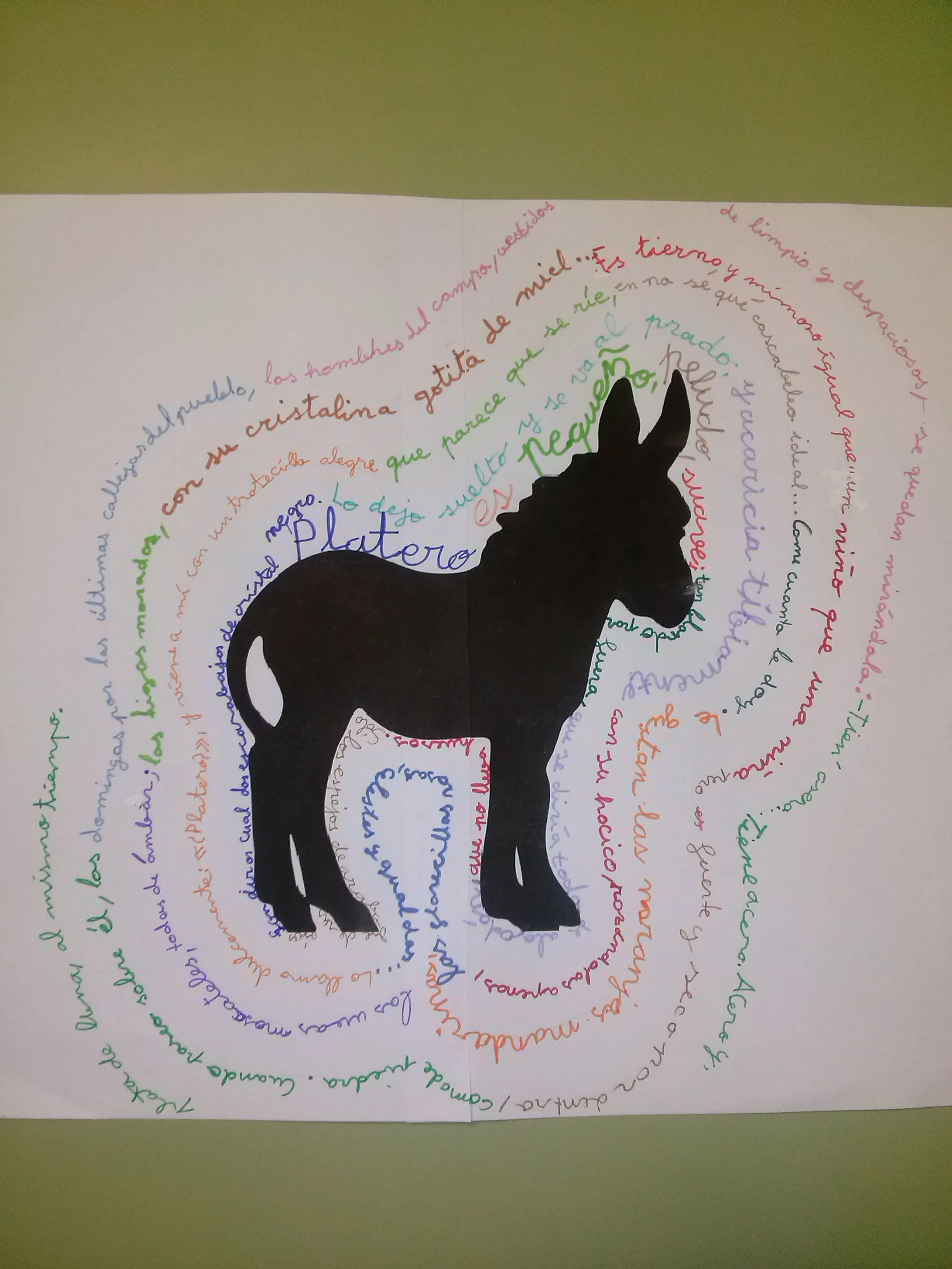 PLATERO EN CALIGRAMA – Desde La Torre