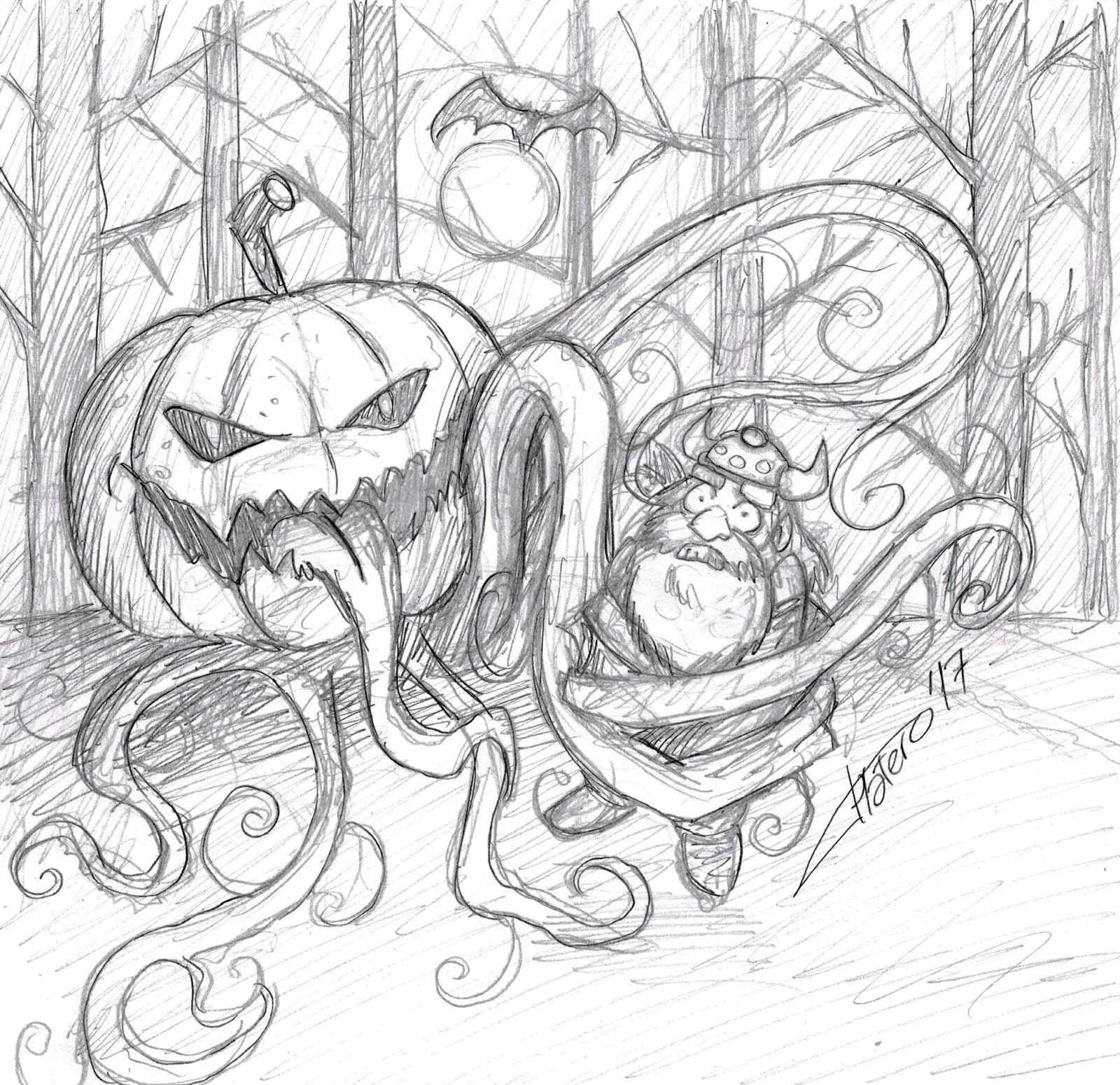 Platero: Caricaturas, Cómics e Ilustraciones: DIBUJO A LÁPIZ ESPECIAL HALLOWEEN Platero: Caricaturas, Cómics e Ilustraciones: DIBUJO A LÁPIZ ESPECIAL HALLOWEEN