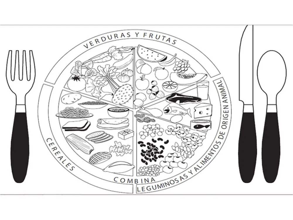 El plato del Buen Comer. Ficha interactiva | TopWorksheets El plato del Buen Comer. Ficha interactiva | TopWorksheets