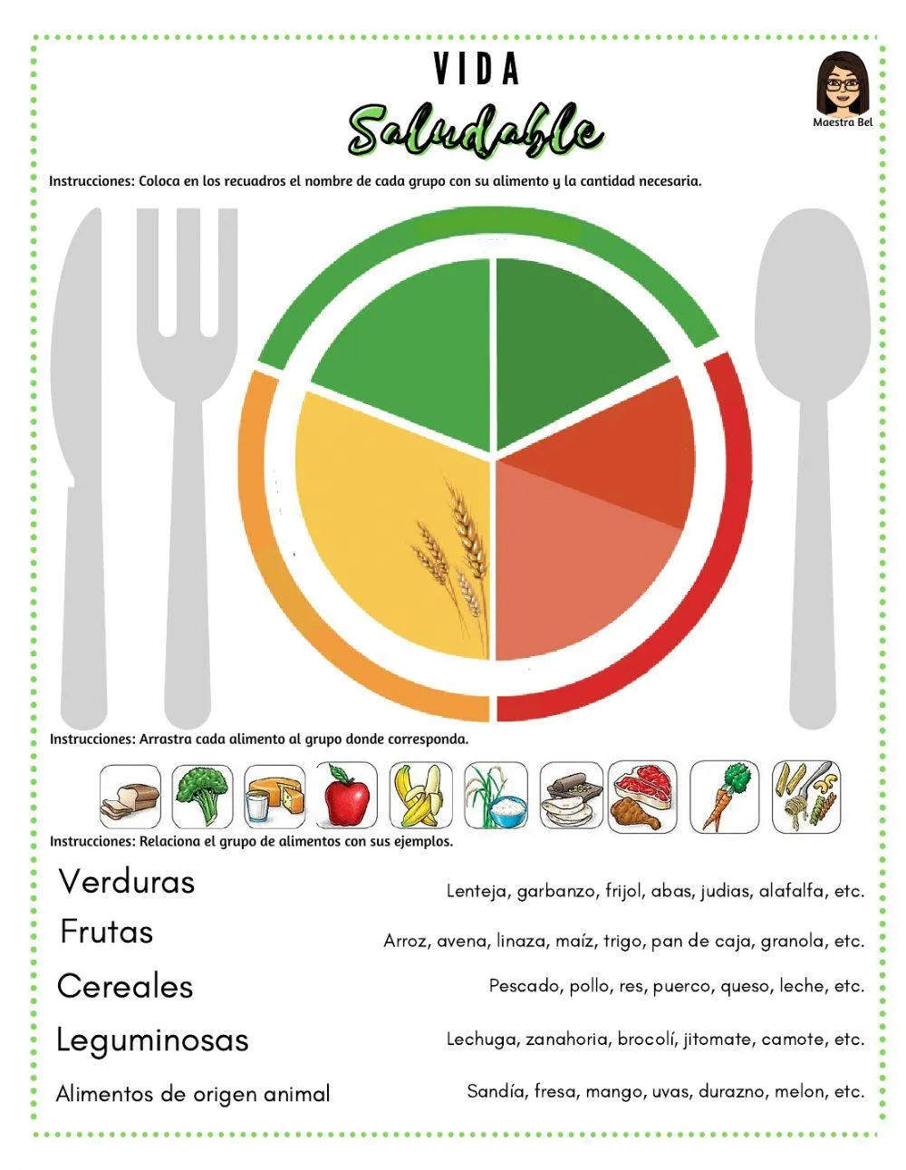 Plato del buen comer online worksheet | Live Worksheets Plato del buen comer online worksheet | Live Worksheets