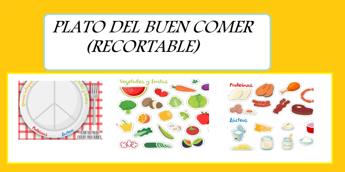 PLATO DEL BUEN COMER RECORTABLE ~ PLANEACIONES GRATIS PLATO DEL BUEN COMER RECORTABLE ~ PLANEACIONES GRATIS