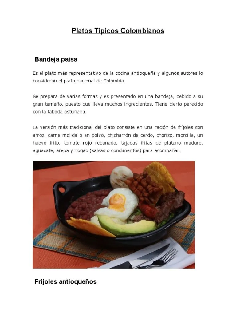 Platos Tipicos Colombianos | PDF | Menudencias | Cocina asiática Platos Tipicos Colombianos | PDF | Menudencias | Cocina asiática