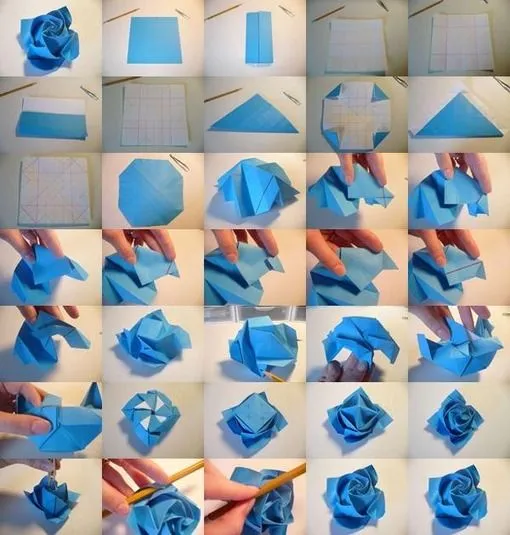Play with Paper, (TUTORIAL) Bikin mawar dari origami. WOW! ...