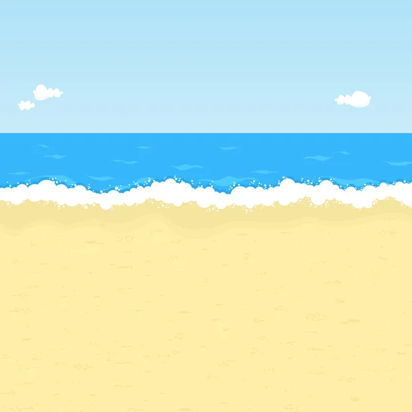 Playa de dibujos animados — Vector stock © zsooofija #9709709