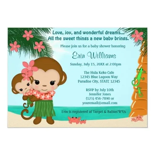 Playa hawaiana de la invitación de la fiesta de | Zazzle