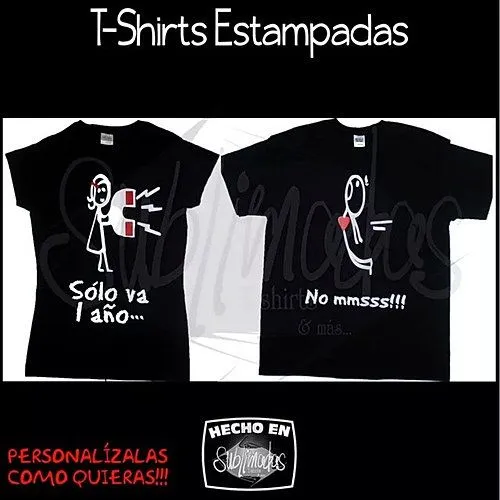 Playeras estampadas para parejas - Imagui