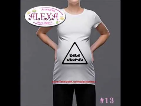 Playeras de maternidad para embarazo o embarazadas de ALEXA ...