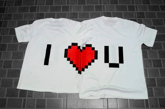 Playeras de pareja I [corazón] U | La Guarida Geek