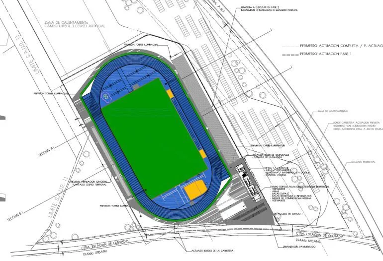 El pleno aprueba el nuevo proyecto de 'Pista de Atletismo y Campo de Fútbol  de césped natural' | Radio Jódar | Cadena SER