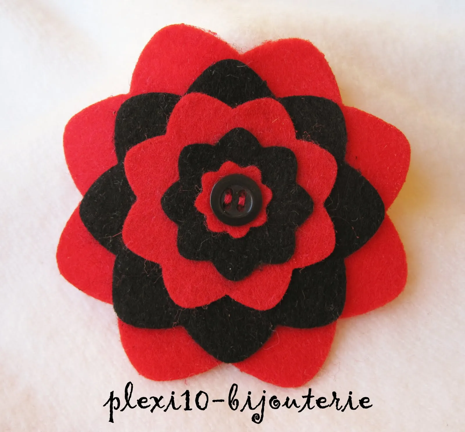 plexi10-bijouterie: Nuevos broches de fieltro en forma de flor