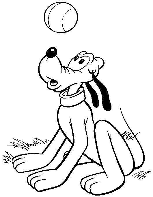 Pluto para colorear