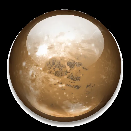 Pluto Icon | Solar System Iconset | Dan Wiersema