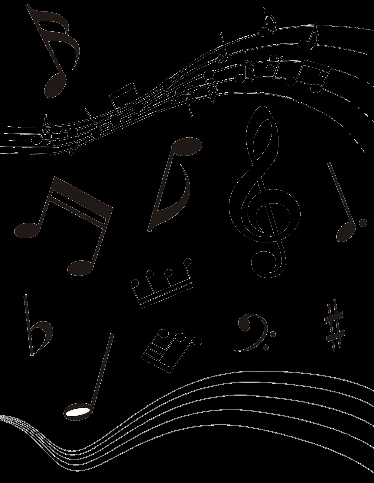 Cosas en PNG: Notas musicales