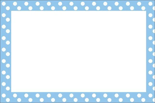 Poá Azul e Branco - Kit Completo com molduras para convites ... Poá Azul e Branco - Kit Completo com molduras para convites ...