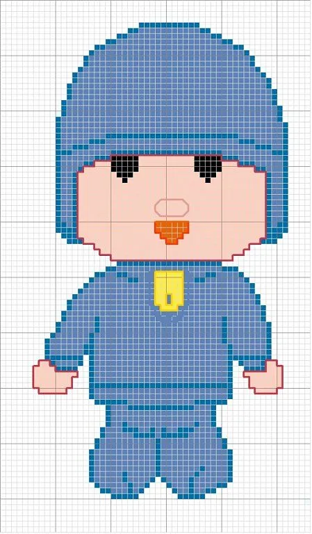 punto cruz pocoyo (2) | Aprender manualidades es facilisimo. punto cruz pocoyo (2) | Aprender manualidades es facilisimo.