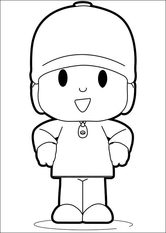 Pocoyo - Dibujos para imprimir y colorear