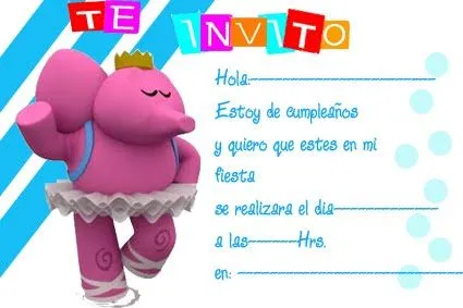 Pocoyó (Ely el Elefante) | Tarjetas de cumpleaños para ...