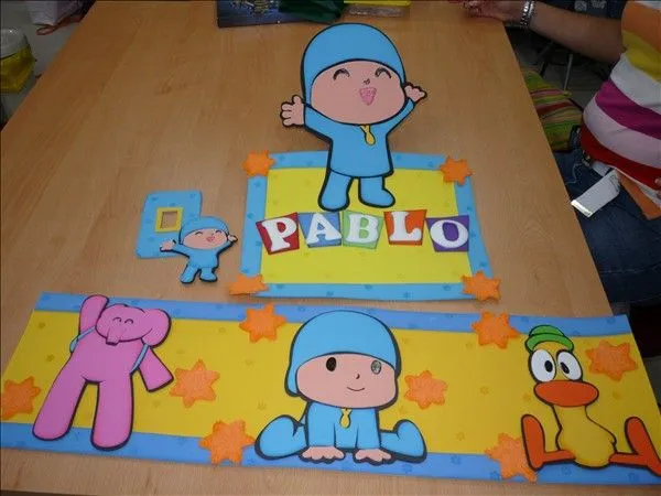 Pocoyo en foami moldes - Imagui