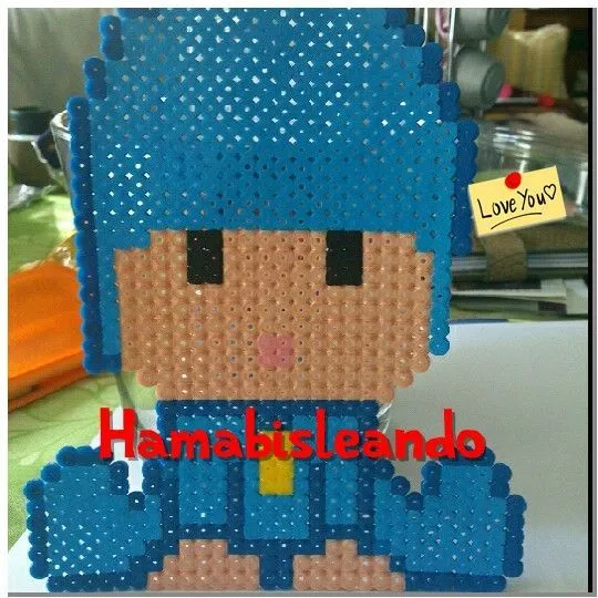 Pocoyo Hama Midi beads by Graciela GG | Hama Beads | Pinterest Pocoyo Hama Midi beads by Graciela GG | Hama Beads | Pinterest