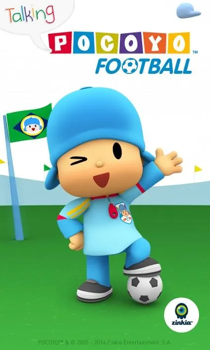Pocoyo jugando futbol - Imagui