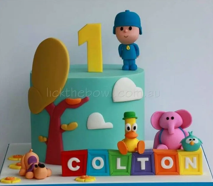 Pocoyo kids fondant cake | Kids cakes | Pinterest