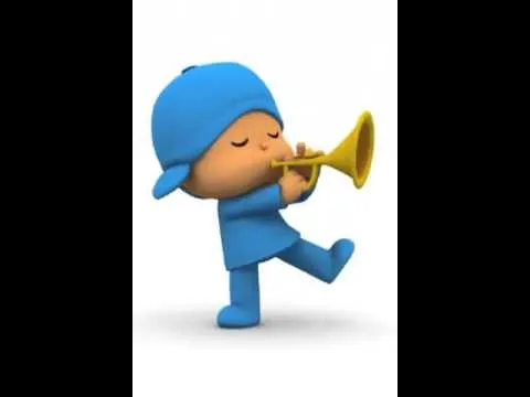 Pocoyo tocando la trompeta - YouTube
