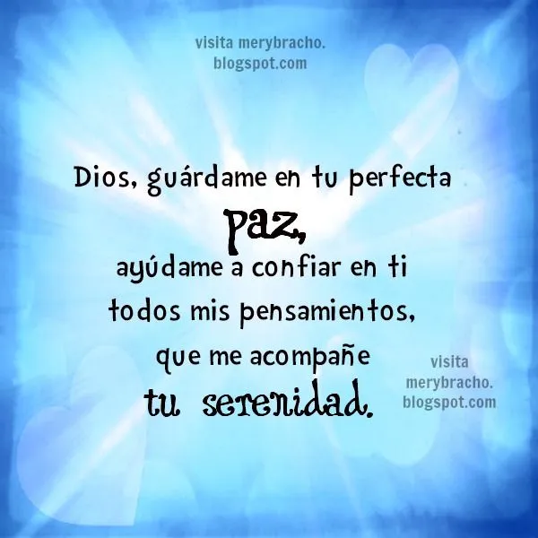 Poderosa Oración Dios dame tu protección, paz y bendición | Entre ...