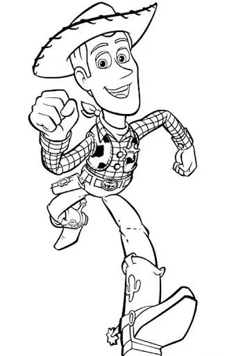Pinto Dibujos: Woody Toy Story para colorear Pinto Dibujos: Woody Toy Story para colorear