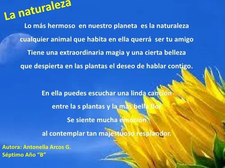 Poema ala naturaleza corto - Imagui