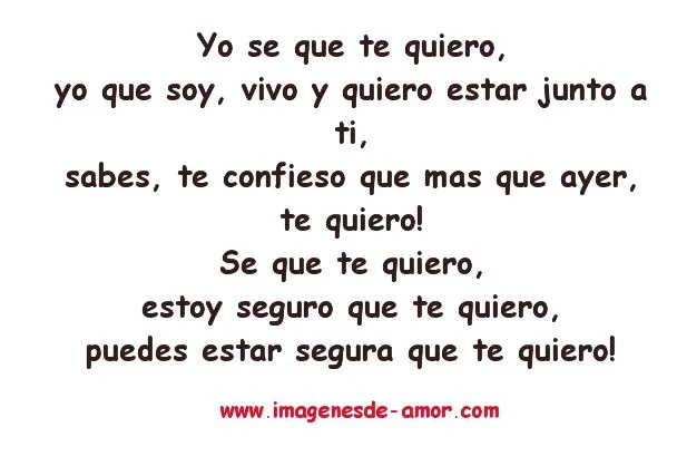 Te quiero poema - Imagui