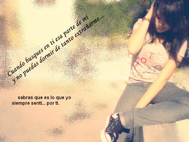 Poema Amor Imposible: y aun asi, no puedo dejar de pensar en ti ...