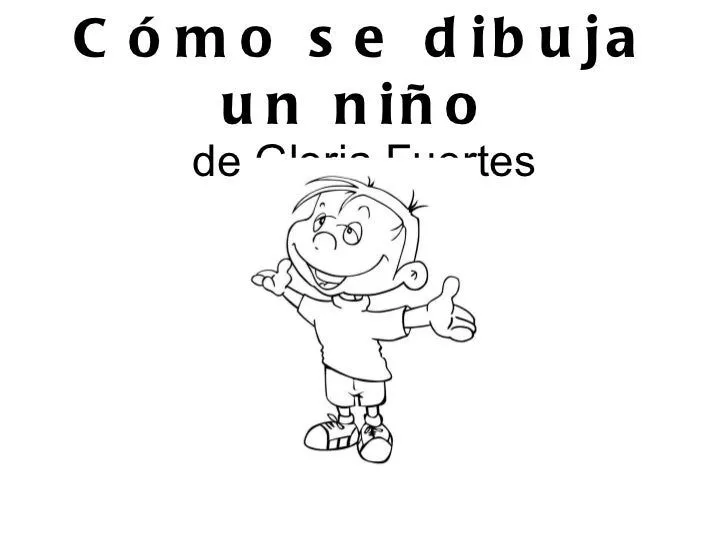 poema: Cómo se dibuja un nińo