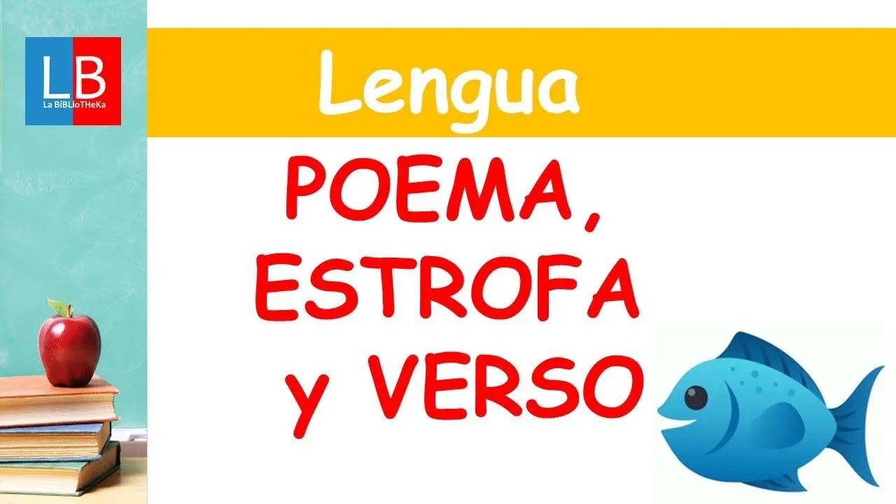 POEMA, ESTROFA Y VERSO para niños ✓