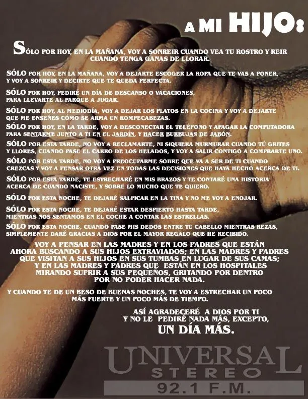 Poema a mi Hijo | Compartiendo con la Familia Del Siglo XXI Poema a mi Hijo | Compartiendo con la Familia Del Siglo XXI