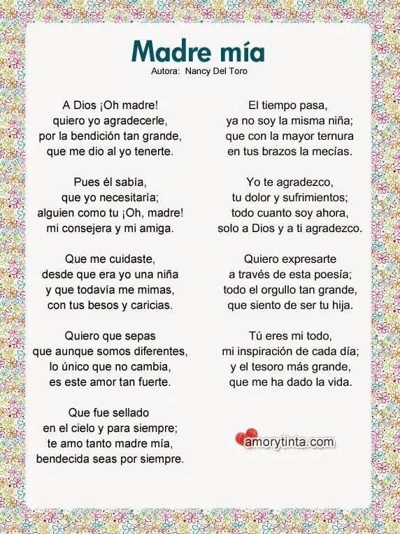 Poema para una mama - Imagui