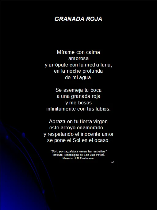 Poema: Sólo por la palabra nacen las estrellas. - Monografias.com