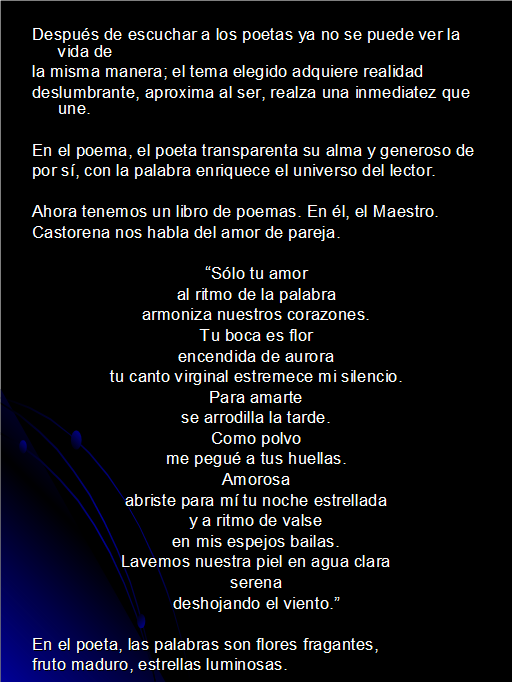 Poema: Sólo por la palabra nacen las estrellas. - Monografias.com