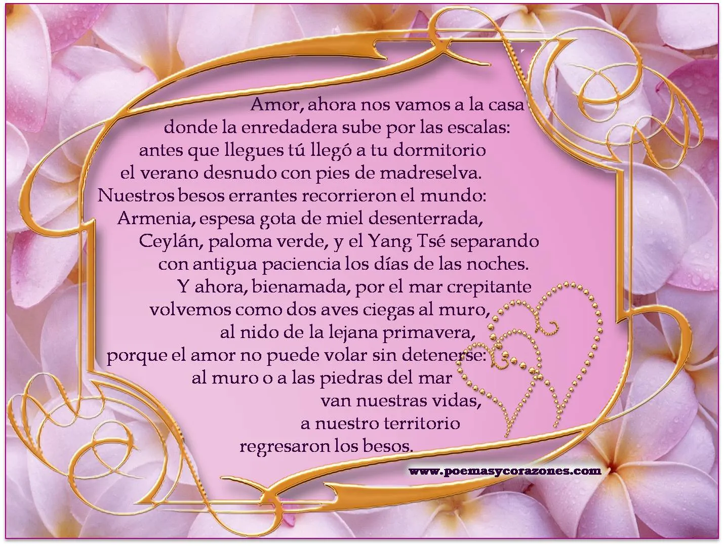 Poema y poesía de amor ~ Poemas y Corazones Poema y poesía de amor ~ Poemas y Corazones
