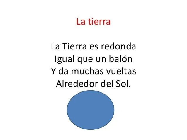 Poema La Tierra