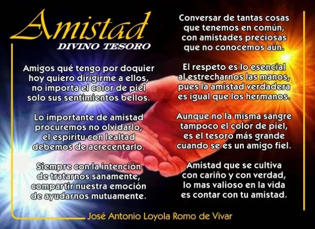 Poemas de amistad - Facebook Gratis