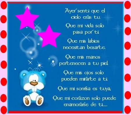 Poemas de bonitos - Imagui