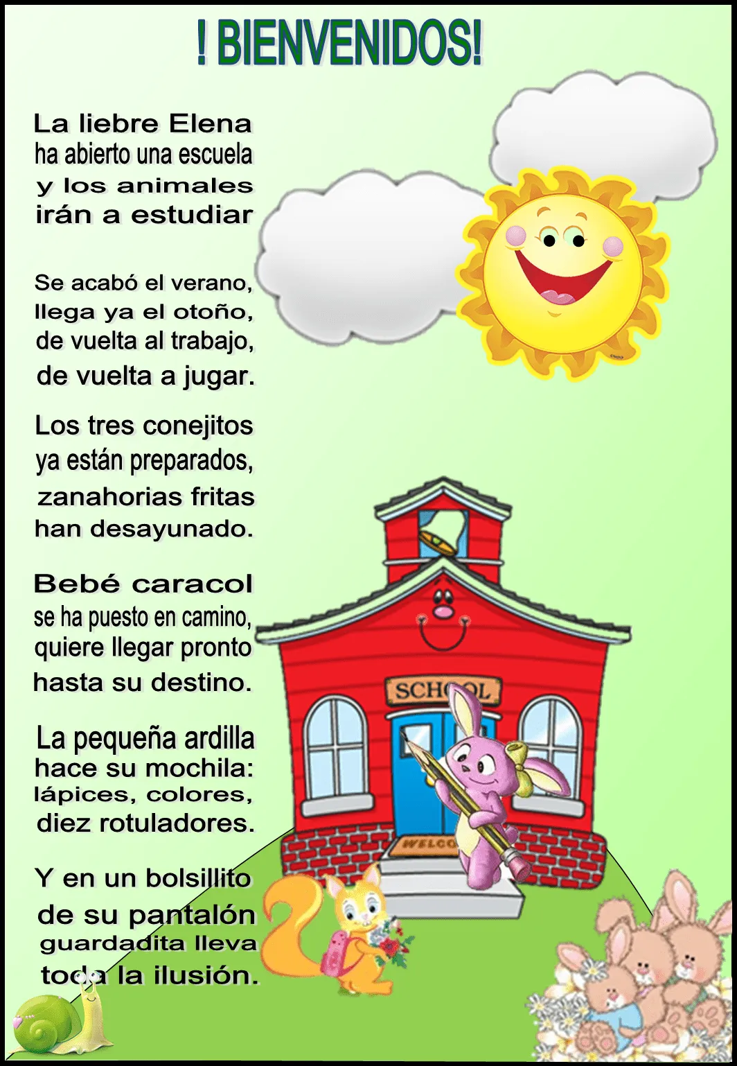 Poesias de la escuela - Imagui