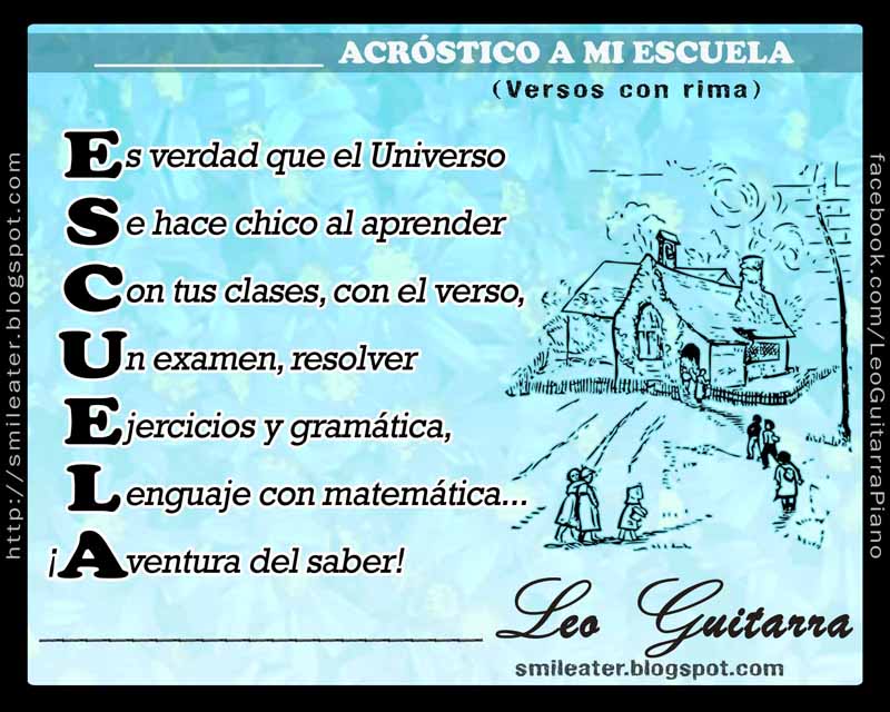 Poemas para la escuela primaria cortos - Imagui Poemas para la escuela primaria cortos - Imagui