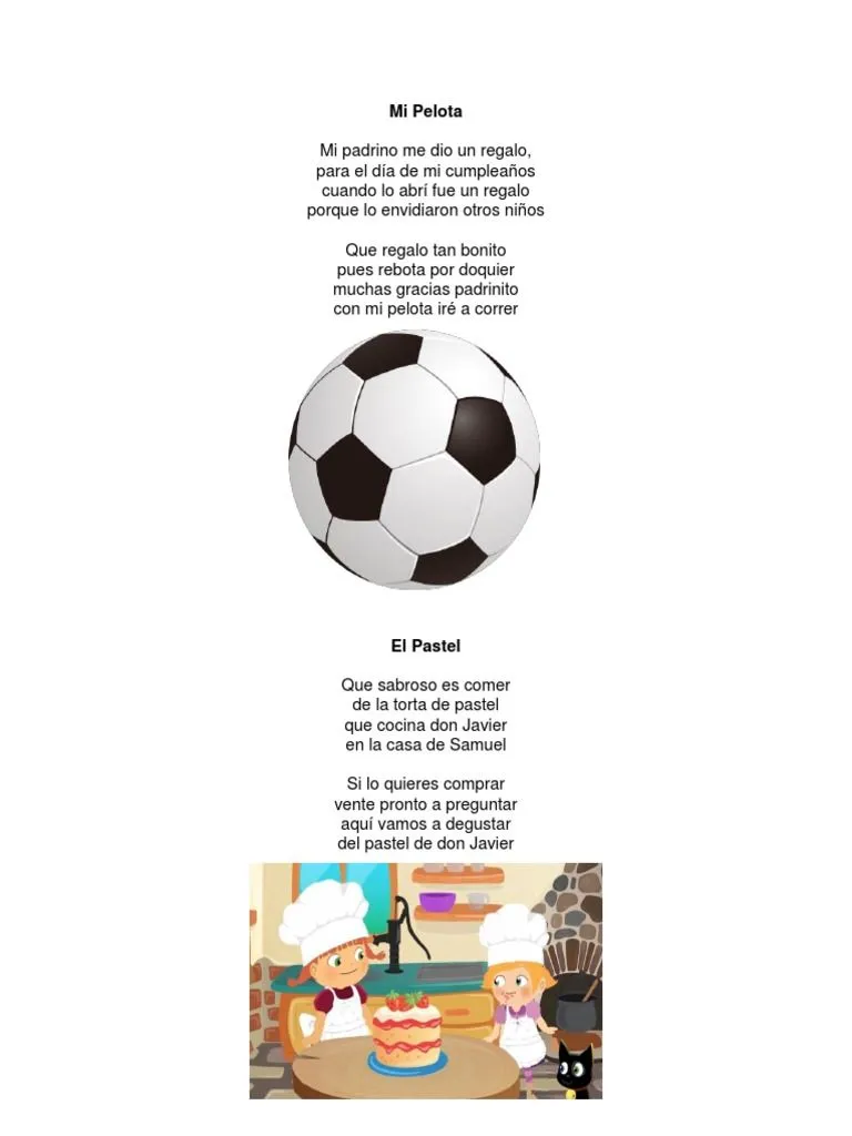 Poemas de Dos Estrofas para Niños | PDF