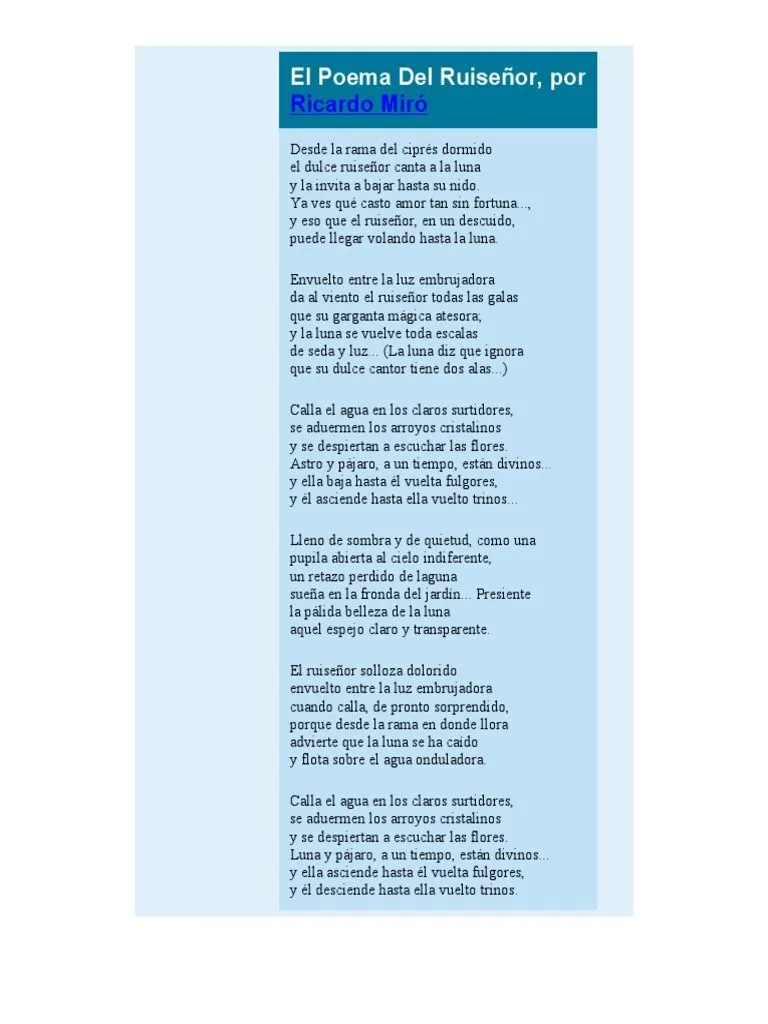 Poemas de 8 Estrofas | PDF