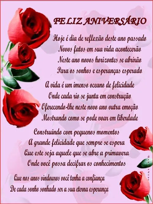 Poemas, frases e mensagens sobre aniversário - Páginas | Luso-Poemas