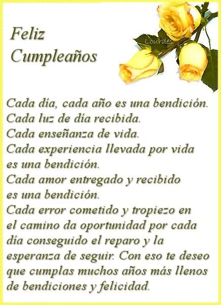 Poema para cumpleaños de una hija - Imagui